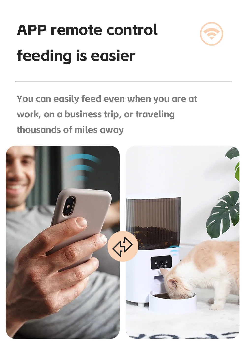 PetMeal™ – Distributeur Automatique Connecté pour Chiens & Chats (5L)