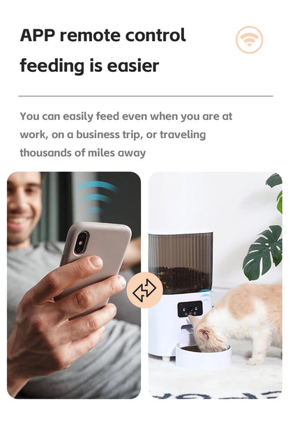 PetMeal™ – Distributeur Automatique Connecté pour Chiens & Chats (5L)